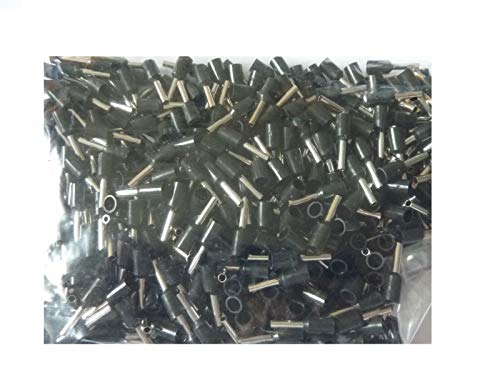 500 pezzi SK DV boccole 1,5 mm² x 8 mm Nero