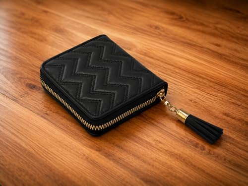 Image of Women's Small Zip Wallet Coin Purse for Cash, Cards & Coins