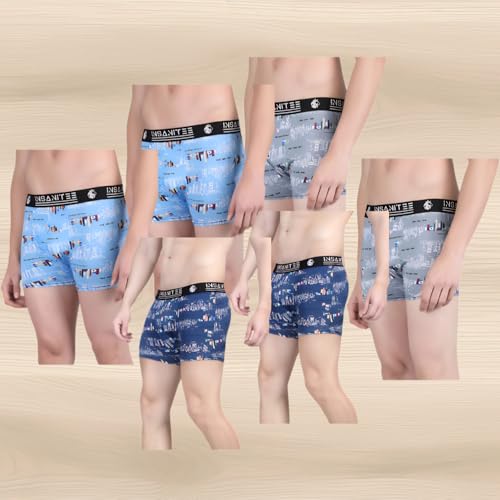 Image of Men's Nylon Stretch Printed Trunk | Ultra-Soft, Breathable Innerwear for Men | Stylish & Supportive Fit