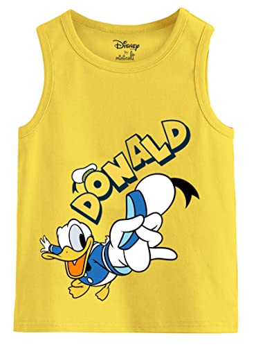 Image of minicult Cotton Kids Vest with Mickey and Friends Character Prints(Pack of 3)