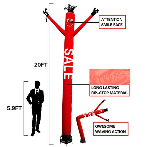 Image of MOUNTO 20ft Air Inflatable Tube Guy Puppet Dancing Man with 1HP Blower Complete Set (Sale)