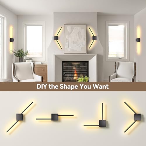 Image of Torchlet Battery Operated Wall Sconces Set of 2, Rechargeable Wall Lights