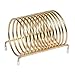 Winco CS-3 3" Round Check Caddy, Brass Plated - Spindle Check Order Ticket Holders-CS-3