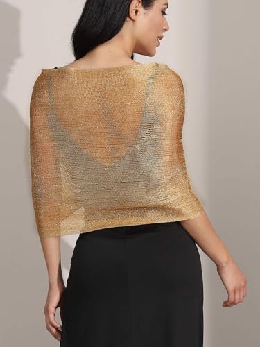 Aukmla Shawls and Wraps for Evening Dresses Party Scarf with Crystal Buckle Weddings Accessories for Bride and Bridesmaids4