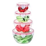 🎁 【Schüssel in 4 Größen】 Enthält (1) 10 oz, (1) 19,6 oz, (1) 32 oz, (1) 54 oz. Anzug für ein Geschenk für Mutter, Tochter oder Freunde.