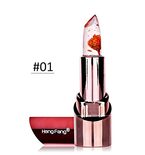 Miniatura 7 de Flor Belleza Crystal Lip Magic Lipstick Temperatura Brillante Jalea Cambio de Color Lápiz labial Color Cambio de Brillo de labios