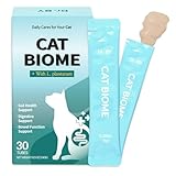 Doctor By Cat Biome Probiotics for cats Anti Diarrhea Feline Gut & Digestive Support Immune Health Sensitive Stomach Constipation with L. plantarum+Prebiotics 30 Lickable Formula Individually Packaged