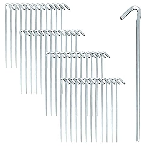 ToCi 48x Zelt-Heringe | Stahl verzinkt 25 cm lang Cover