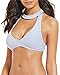 Produktbild Michael Kors Womens Studded Choker Bikini Top Medium Light Quartz