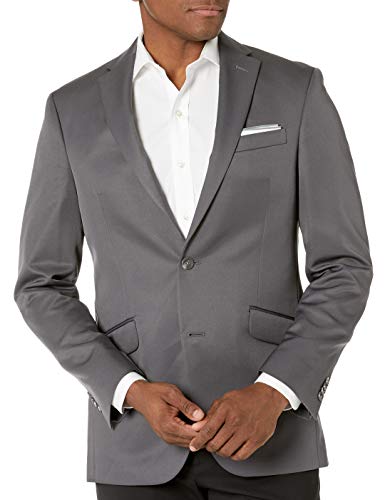 Kenneth Cole Unlisted Men's Suit Separate Jacket, Slate Grey, 46L