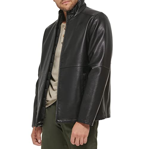 Image of DOCKERS Men's The Dylan Faux Leather Racer Jacket