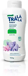 Trá Lá Lá Talco Hidrata Personagem Baby Branco E Verde 160 G