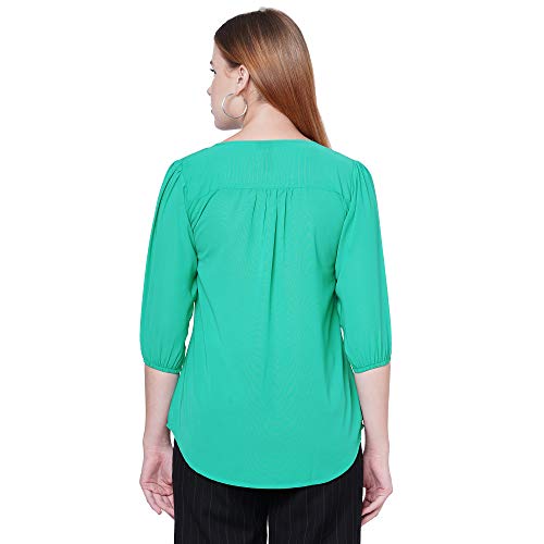 Image of GO-4 IT Women's Top with Cutwork Embroidery in Neck