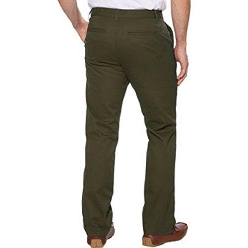 Tailor Vintage Men’s Flat Front Pant-Olive, 34 X 302