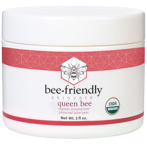 BeeFriendly Organic Vaginal Moisturizer, USDA Certified, Natural Vulva Cream For Dryness, Itching, Irritation, Redness, Chafing Of Vagina Due To Menopause & Thinning 2 oz