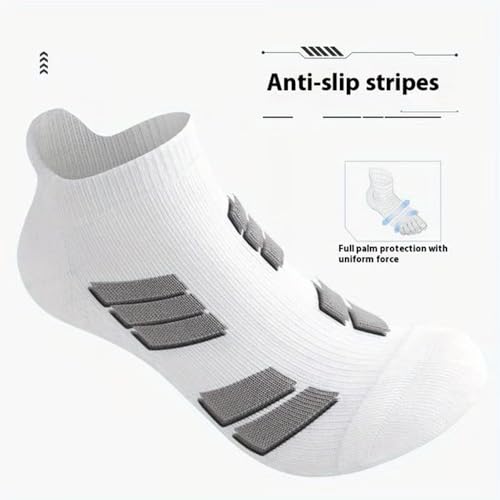 Upliftjoys Unisex Low-Cut No-Show Sports Socks – 5/10/15 Pairs | Breathable, Cushioned, Anti-Slip Athletic Ankle Socks3