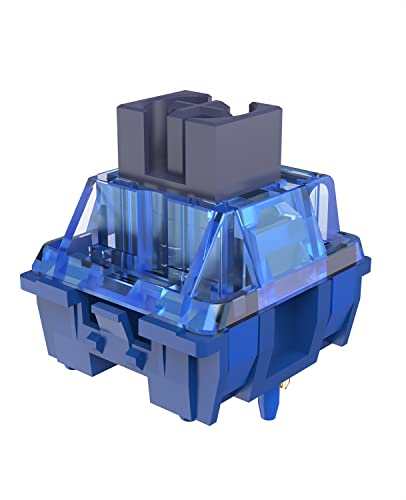 MAGIC-REFINER Diced Fruit Blueberry Switch for Mechanical Keyboard DIY, 35gf Linear Keyswitch 5 Pins, Pre Lubed with POM Stem Compatible for Hotswap Mechanical Keyboard Switch Replacement Set(35+1PCS)