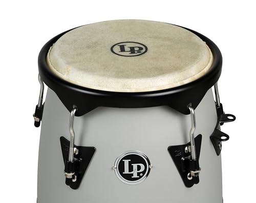 LP Conga Drum Set with Stand, Slate Grey, 10-inch and 11-inch (LP646D-SG)