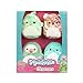 Produktbild Squishville SQM0469-4er Pack Prähistorisches Squad, superweiche Mini-Squishmallows, 5cm Plüschfiguren