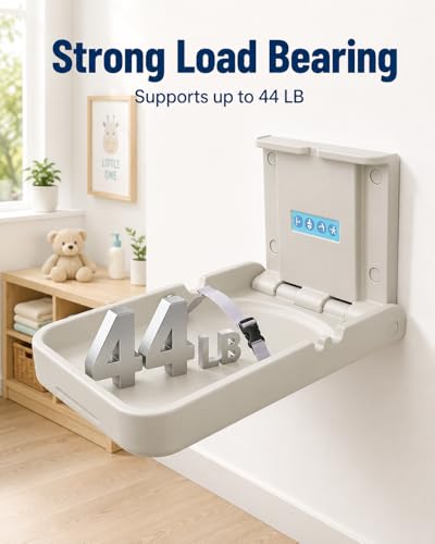 Image of Baby Changing Diaper Station Wall-Mount: Vertical Baby Changing Table