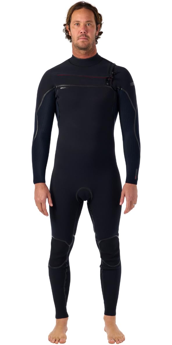 O'NEILL 2025 Uomo Hyperfreak Fire 3/2+mm Chest Zip Muta 5660 - Black/Black