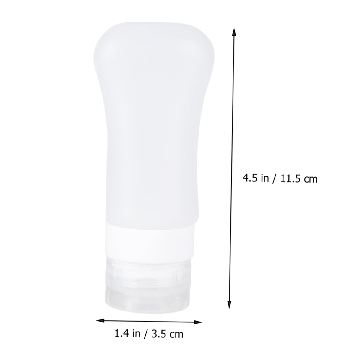 FOMIYES Set Di 3 Flaconi Per Il Trucco Da Viaggio - Dispenser in Silicone Da 60 Ml Con A Prova Di Perdite Per Lozione Shampoo E Altro (nero) 4 Pezzi*3