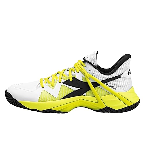 Image of Diadora Mens B.Icon 2 All Ground Tennis Sneakers Shoes - White, Yellow