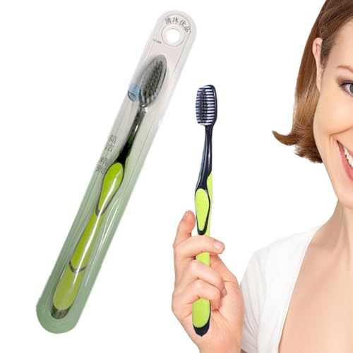 Tiefenreinigendes Zahnbürste - Zahnbürste Mit Weichen Borsten, Ergonomische Manuelle Kohlezahnbürste | Zahnbürste Zur Entfernung Von Zahnflecken, Zahnbürste Für Zuhause Reisen Camping üBer Nacht – Bild 7