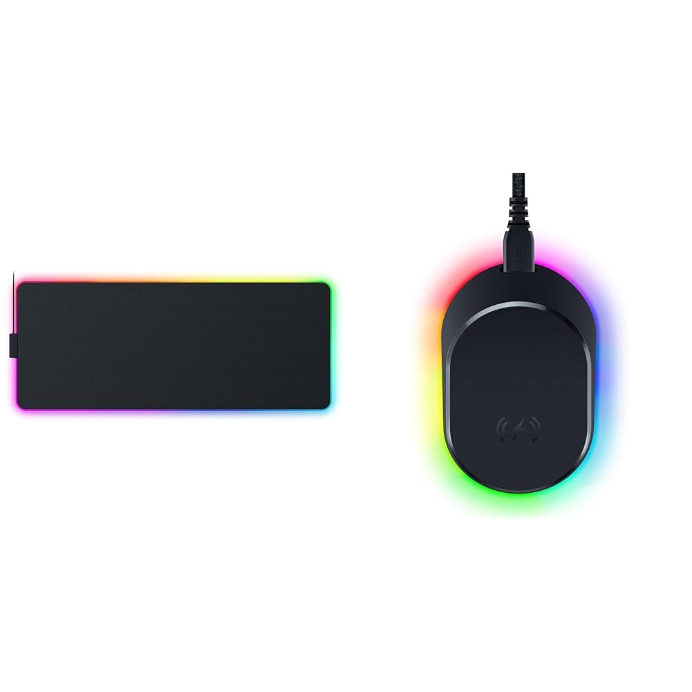 Razer Strider Chroma - Hybrid-Gaming-Mauspad Chroma RGB & Mouse Dock Pro & Charging Puck