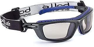 Bolle BAXPSI Platinum Goggles with Anti-Scratch and Fog Frame Lens, Clear/Black/Blue