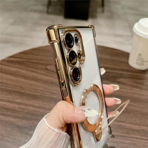 Coque Samsung S22 Plus transparente avec support magnétique actif - 3
