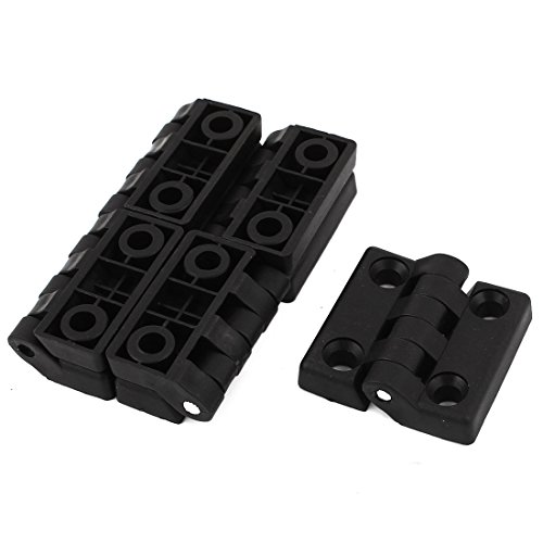 Aexit 5 Pcs Clothes Hangers 48mmx48mm Square Plastic Screw Mounting Cabinet Door Children's Clothes Hangers Butt Hinge