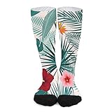 ❤Material de los calcetines: los calcetines están hechos de 90 % poliéster, 5 % elastano, 5 % elástico, supersuaves y cómodos, elásticos y ligeros, absorben la humedad, tela de secado rápido.