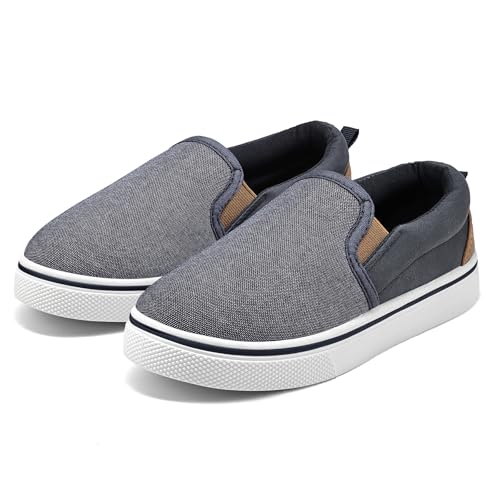 Image of K KomForme Boys & Girls Slip on Shoes, Toddler Canvas Walking Shoes | Lightweight, Comfortable