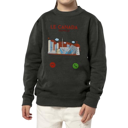 Sweat Canada enfant pull chaud idéal pour le camping en famille et école