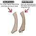 TTCR-II Compatible with BMW 3 Series Door Handle Cover 2006-2012, Half Part 1 Pc for E90 E91 Door Pull Handle Replacement Fits 323 325 328 330 335 Sedan & Touring (Beige, Right Front/Rear)
