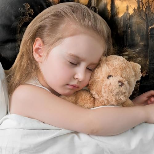 Housses de coussin velours doux Graveyard 50x50 cm pour protéger vos inserts - 6