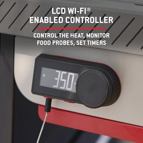 Image of Weber Performer 22‑Inch Smart Charcoal Grill for Outdoor Cooking - Black, Porcelain-Enameled Finish, Wi-Fi Enabled Grill with Prep Table, & Weber Connect, Kettle