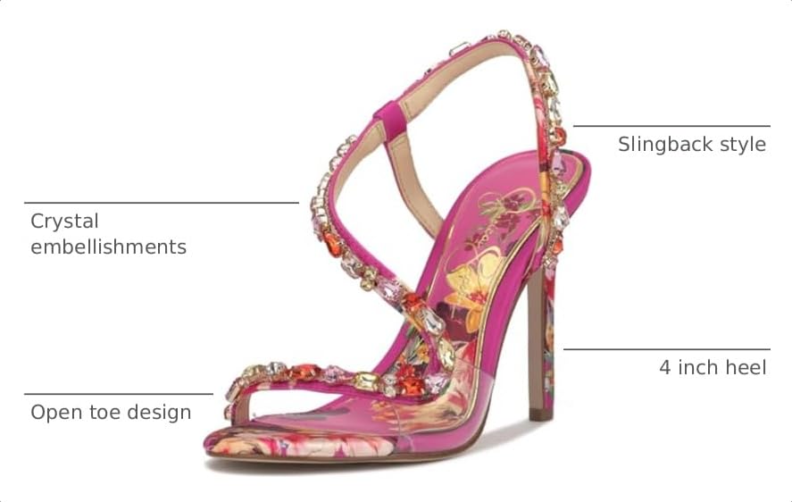 Image of Jessica Simpson Jaycin Embellished Heeled Sandals