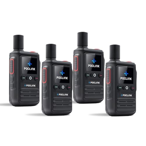 Image of Lifetime Free Global Walkie Talkies Long Range, POC-1 Lite, 4G LTE Unlimited Range POC Two-Way Radios with Bluetooth & APP, Rechargeable Walkie Talkies, Support User Self-Group Creation