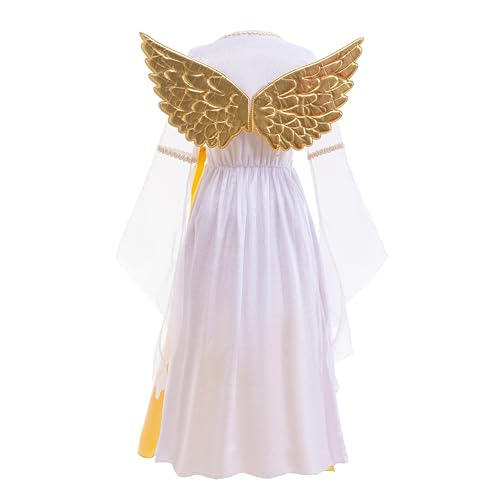 Disfraz de Ángel Blanco para Niñas Talla 10-12 miniatura 3