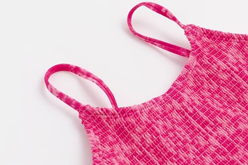 LIZENS Girls Two Piece Swimwear Tankini Set Bathing Suit for Kids Swimsuits 2-123