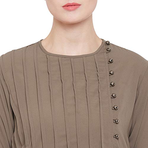 Image of Nabia Nida Matte Fabric Full Length Abaya Dress for Women
