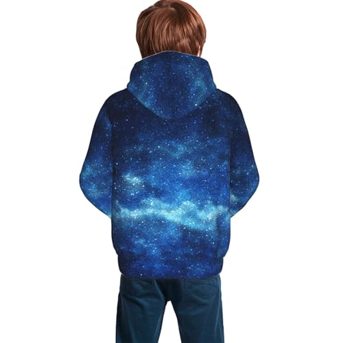 Galaxy Space Constellation Nebula Hoodie Youth Hooded Sweatshirt 3D Digital Printed With Pockets Tops2