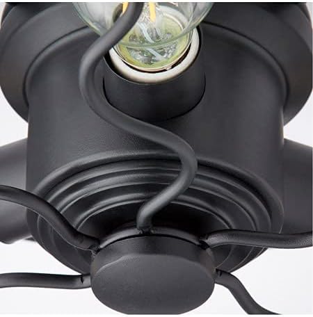 Miniatura 2 de Quorum 1905-69 - Kit de luces para ventilador de molino de viento para interiores y exteriores, clasificación húmeda, tres luces, diseño de jaula