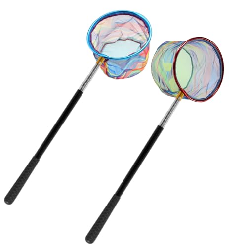 LPEIEB Fishing Nets 2 Pack Retractable Lightweight Landing Nets Stainless Steel Fishing Rod Handles...