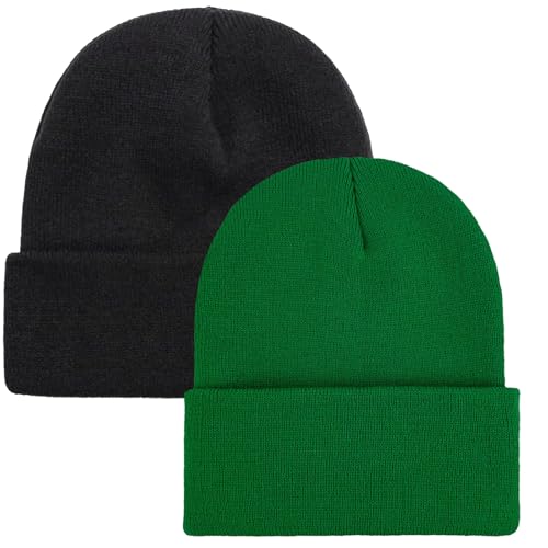 Image of ZOORON Beanie for Men Women Warm Winter Hat Unisex Soft Knit Cuffed Beanie