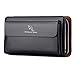 PPGE Herren Leder Handgelenktasche Portemonnaie Herrentasche Tasche Business Kupplung Gesch?ft Handtasche Unterarmtasche Gro? Geldb?RSE Karten Clutch Tasche für M?nner schwarz | braun,Black