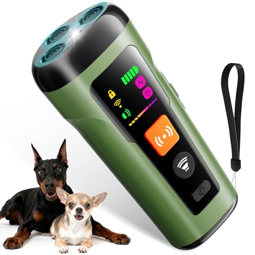 Dog Bark Deterrent Devices, 3X Anti Barking Device for Dogs Ultrasonic Dog Training, Up to 50FT Bark