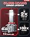 TOPIK 9005/HB3 Bulbs, 800% Ultra-Bright, 6500K 40,000LM Super Bright, Plug N Play, No Flicker, 99% Compatibility, 9005 Light Bulb for Pickup, Offroad, SUV, Sedan, 2PCS
